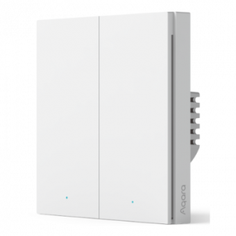 Выключатель двухклавишный, без нейтрали H1 